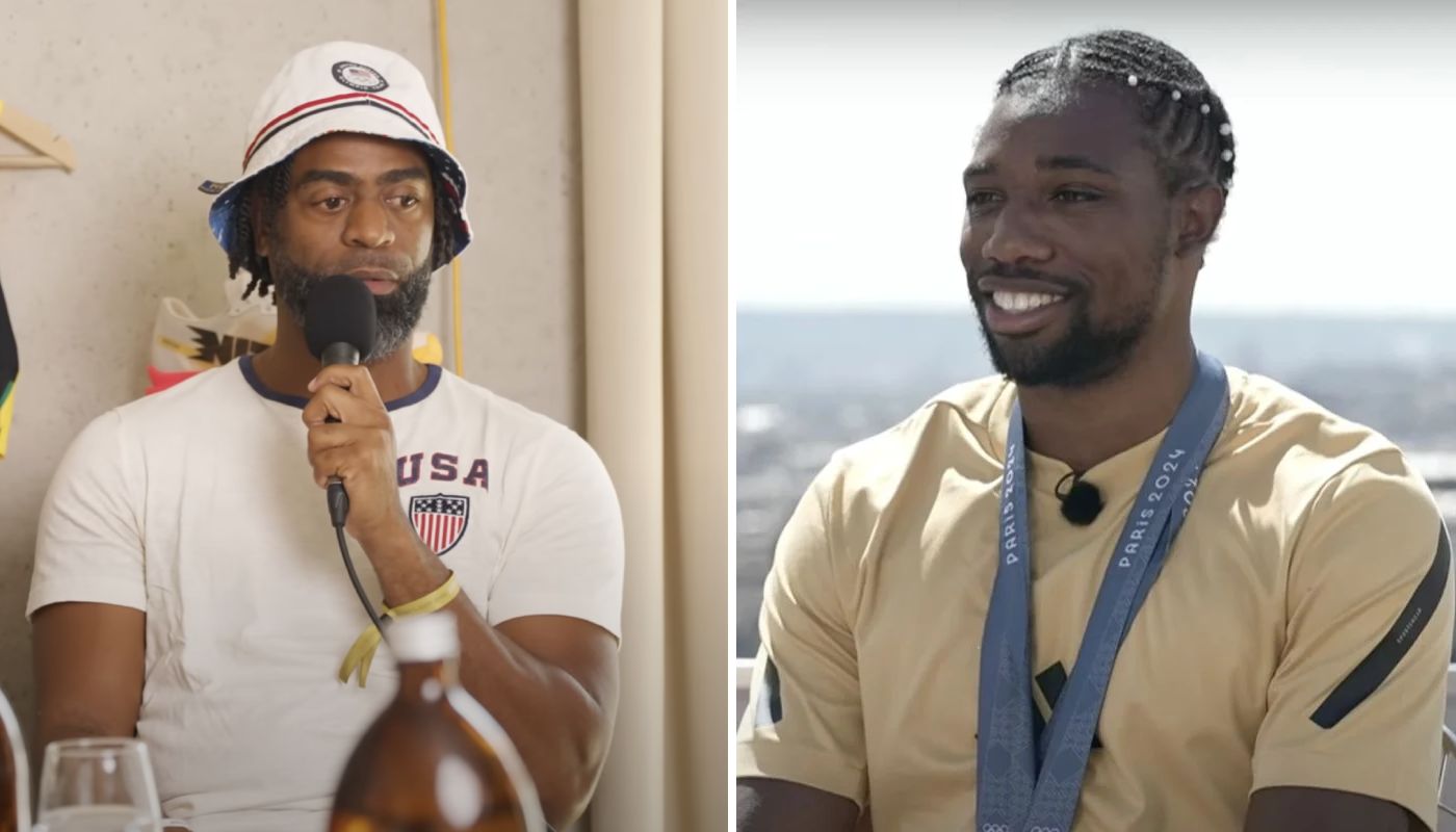 La légende du 100m Tyson Gay et le champion olympique Noah Lyles