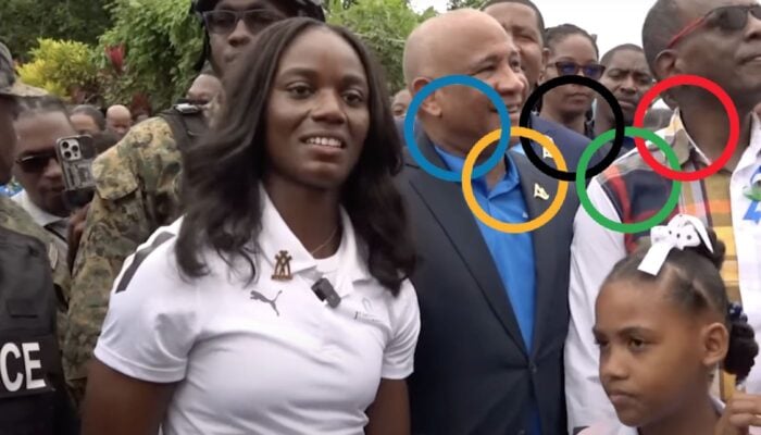 Julien Alfred, championne olympique du 100m à Paris