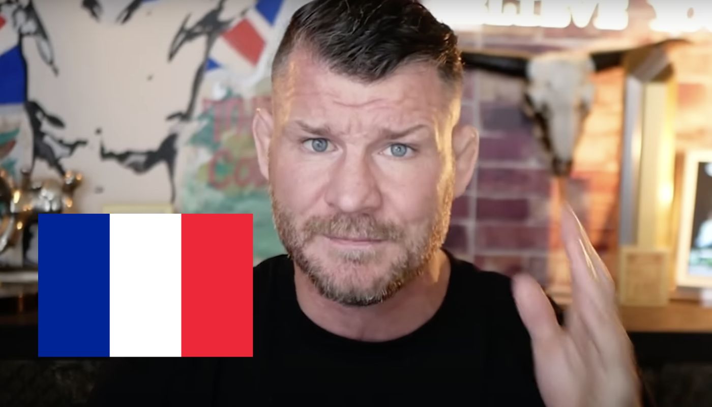 L'ancien champion UFC Michael Bisping et le drapeau français