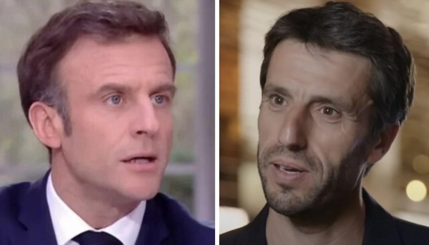 Emmanuel Macron et Tony Estanguet