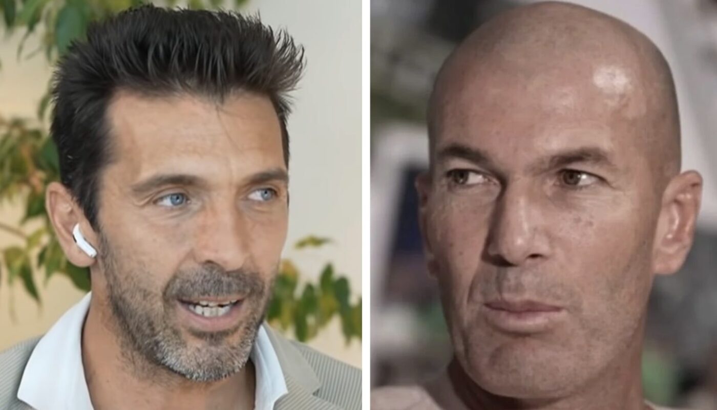 Gianluigi Buffon et Zinédine Zidane