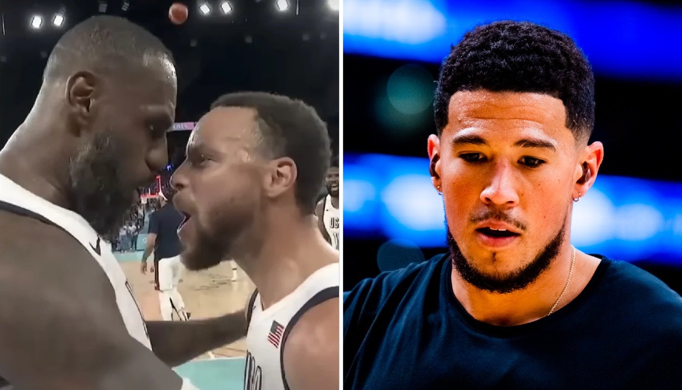 Les stars de Team USA LeBron James, Stephen Curry et Devin Booker