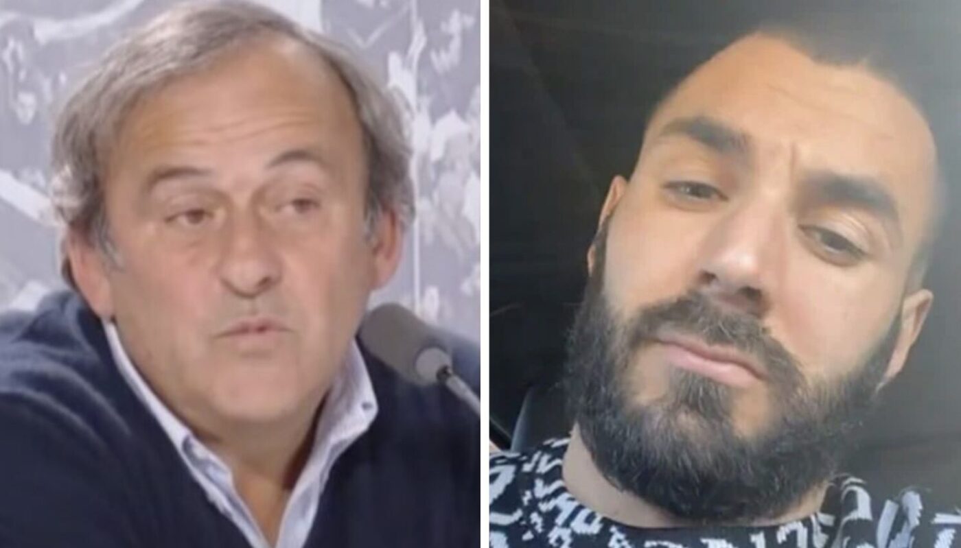 Michel Platini et Karim Benzema