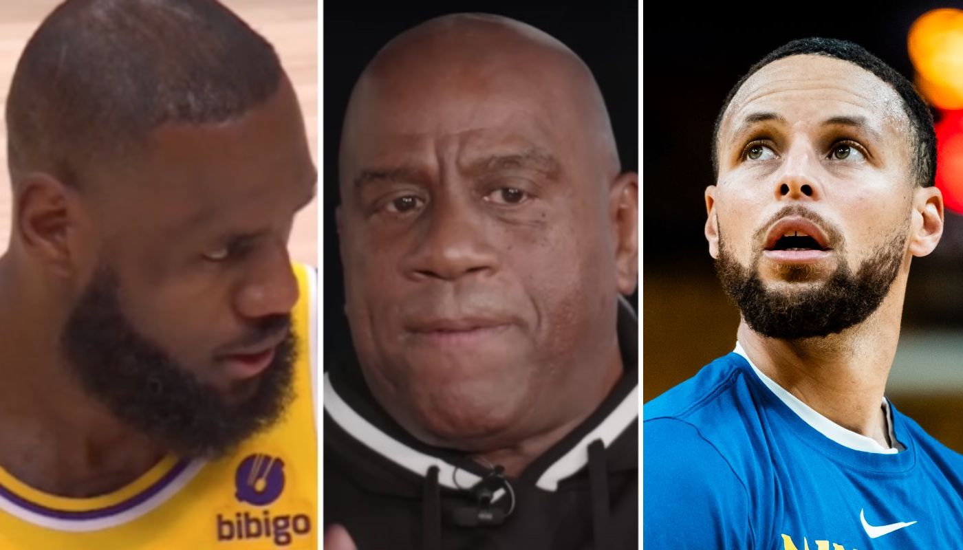 NBA LeBron James, Magic Johnson et Stephen Curry