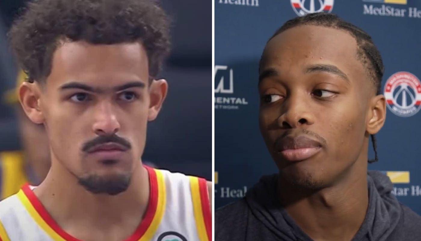 NBA Trae Young et Bilal Coulibaly