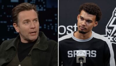 NBA – La photo virale de Wembanyama (2m24) avec la superstar Ewan McGregor (1m77) : « Des Hobbits »