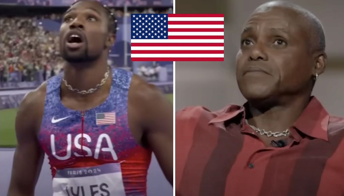 Noah Lyles et Carl Lewis