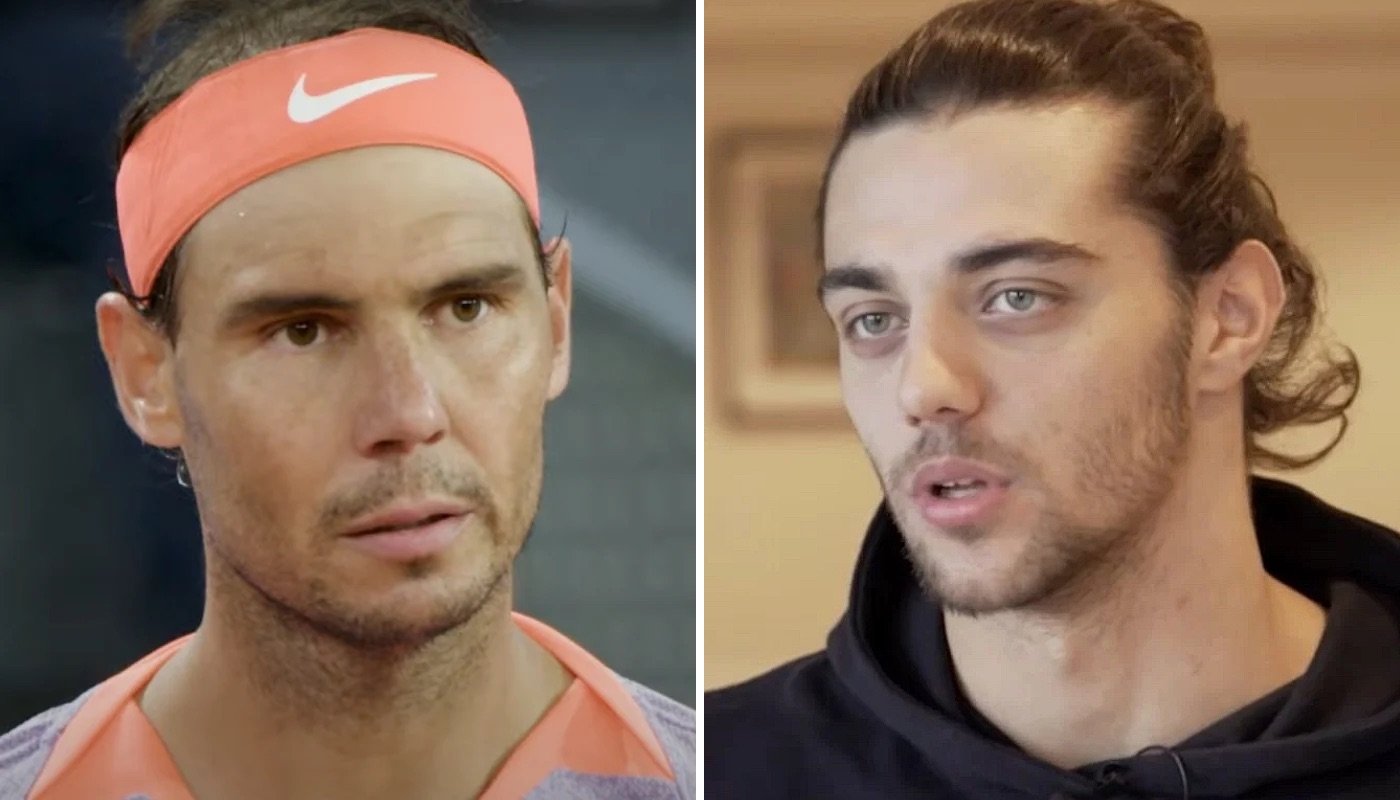 Les athlètes-stars Rafael Nadal (gauche) et Thomas Ceccon (droite)