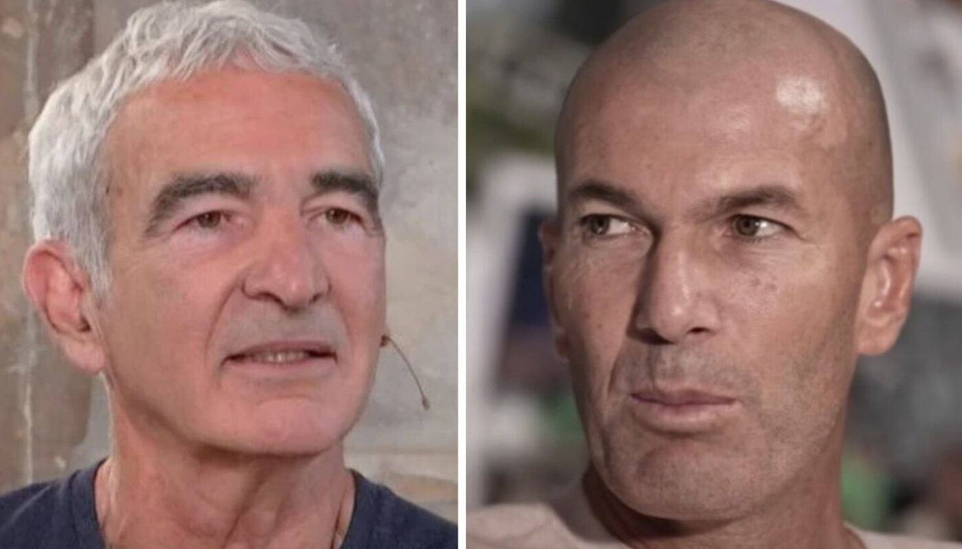 Raymond Domenech et Zinedine Zidane