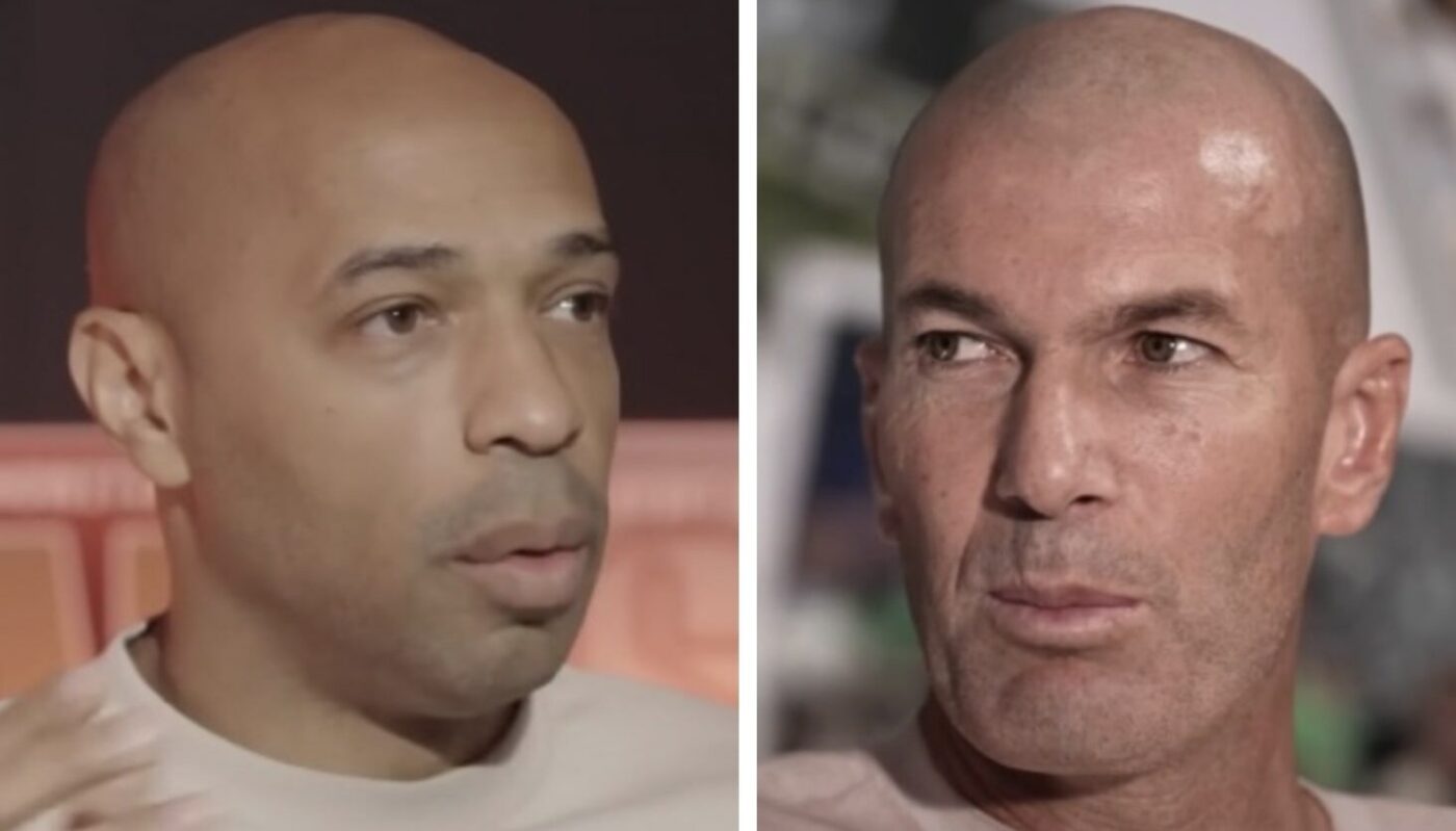 Thierry Henry et Zinedine Zidane