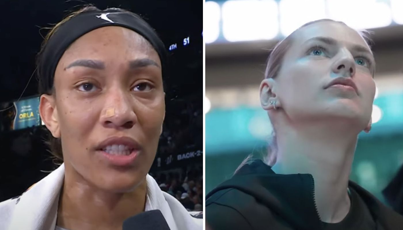 WNBA A'ja Wilson et Marine Johannès