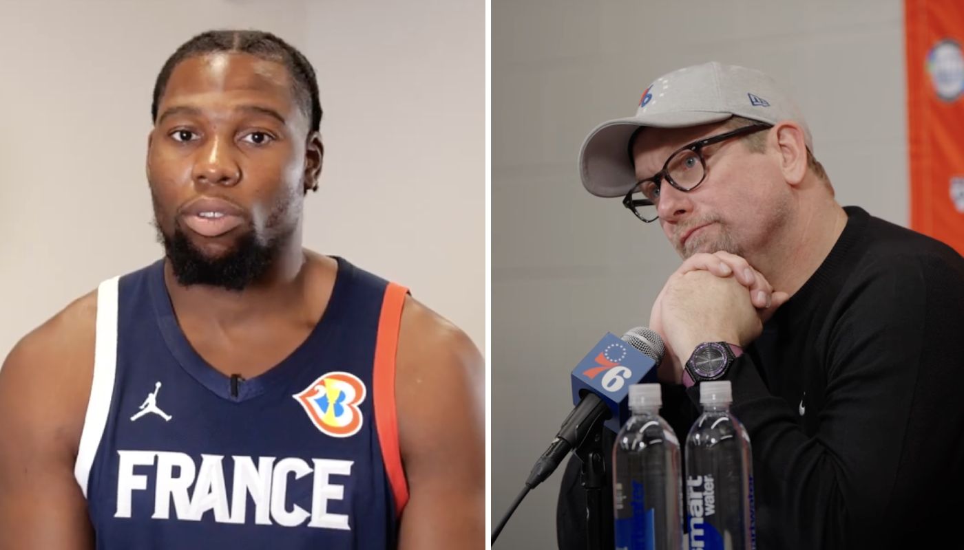 Guerschon Yabusele et Nick Nurse des Sixers