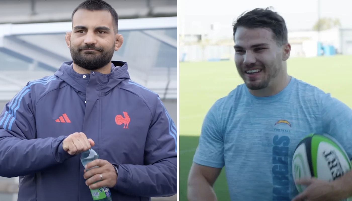 Benoit Saint-Denis, star de l'UFC, et Antoine Dupont