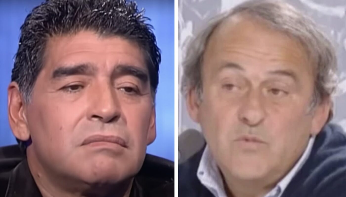 Diego Maradona et Michel Platini