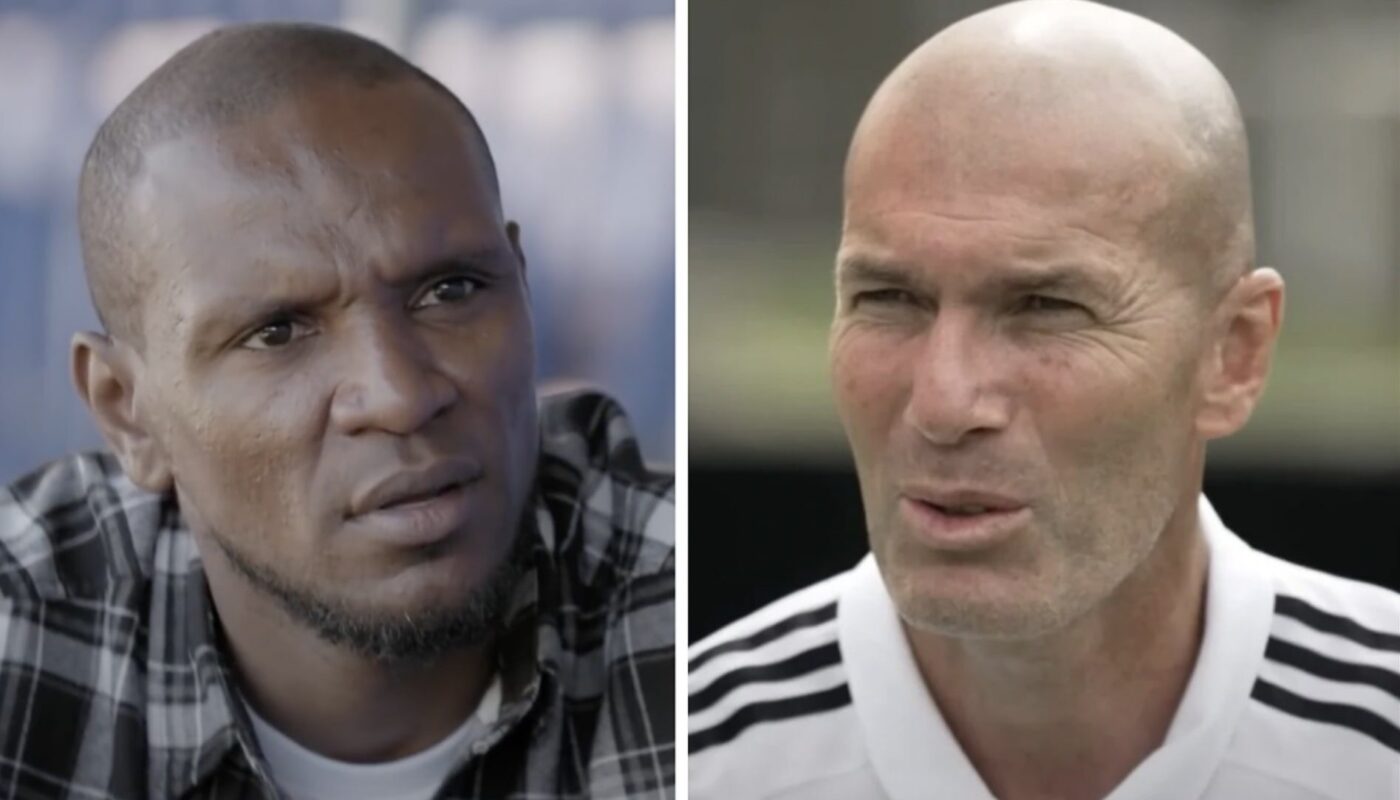 Eric Abidal et Zinédine Zidane