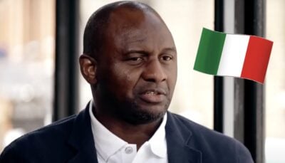 Là-bas pendant 6 ans, Patrick Vieira sans détour sur son expérience en Italie : « Il y avait des…