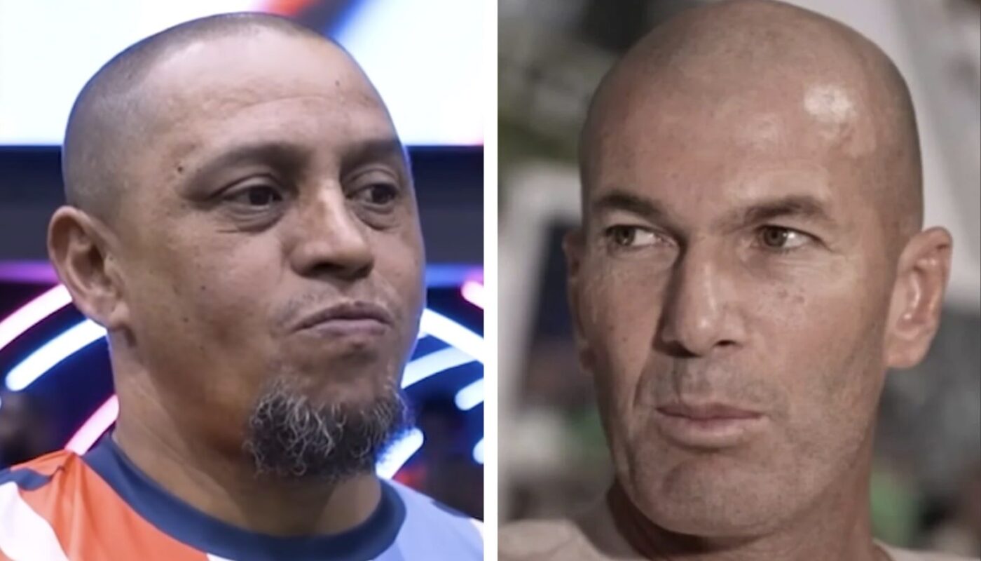 Roberto Carlos et Zinédine Zidane