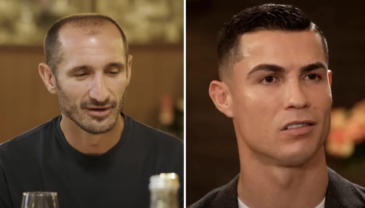 Giorgio Chiellini et Cristiano ROnaldo