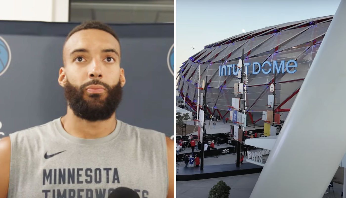 Rudy Gobert des Timberwolves et l'Intuit Dome des CLippers