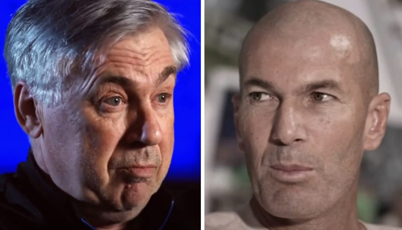 Carlo Ancelotti et Zinédine Zidane