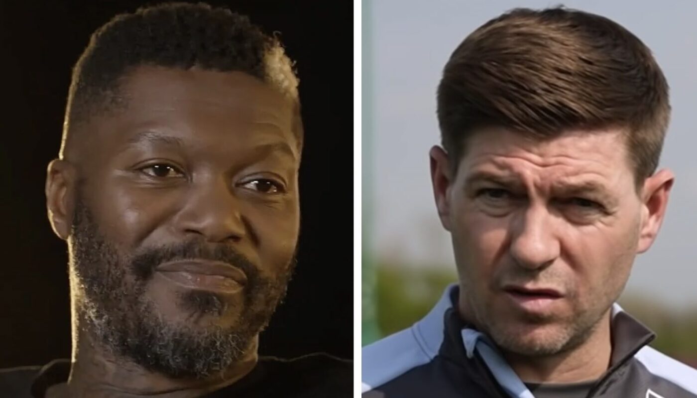 Djibril Cissé et Steven Gerrard