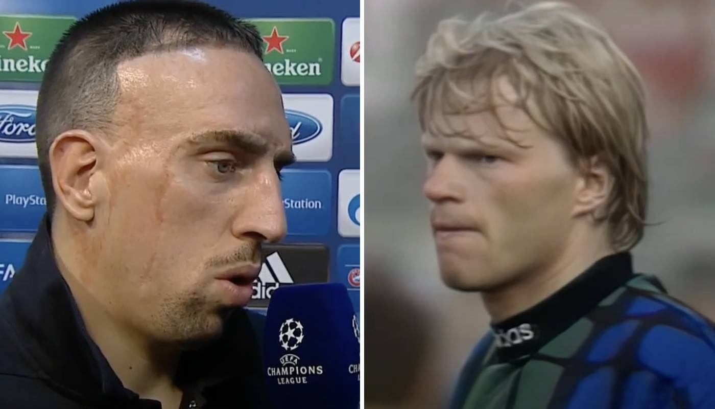 Franck Ribéry et Oliver Kahn