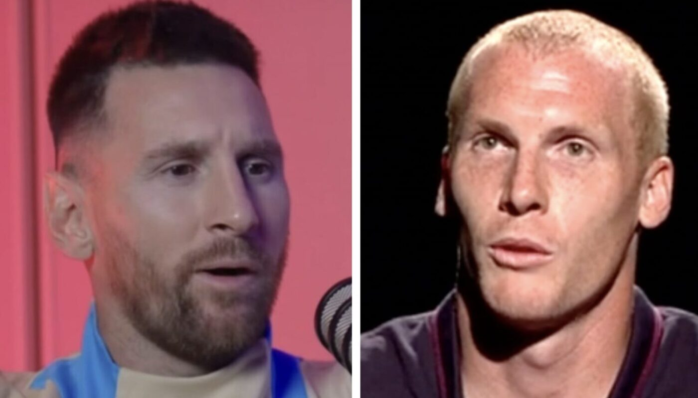 Lionel Messi et Jérémy Mathieu