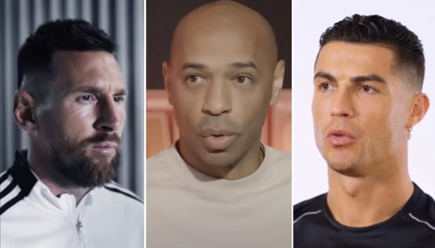 Lionel Messi, Thierry Henry et Cristiano Ronaldo