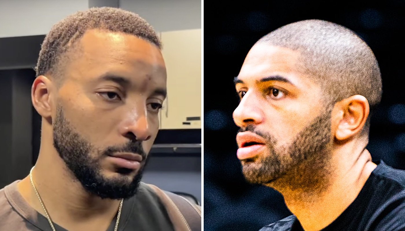 Les joueurs NBA des Los Angeles Clippers, Norman Powell (gauche) et Nicolas Batum (droite)