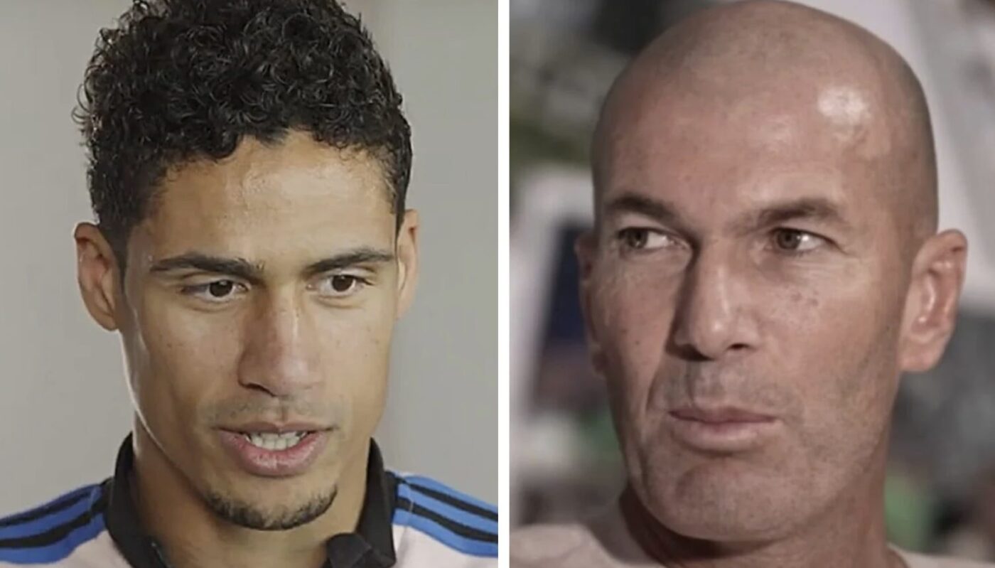 Raphaël Varane et Zinédine Zidane