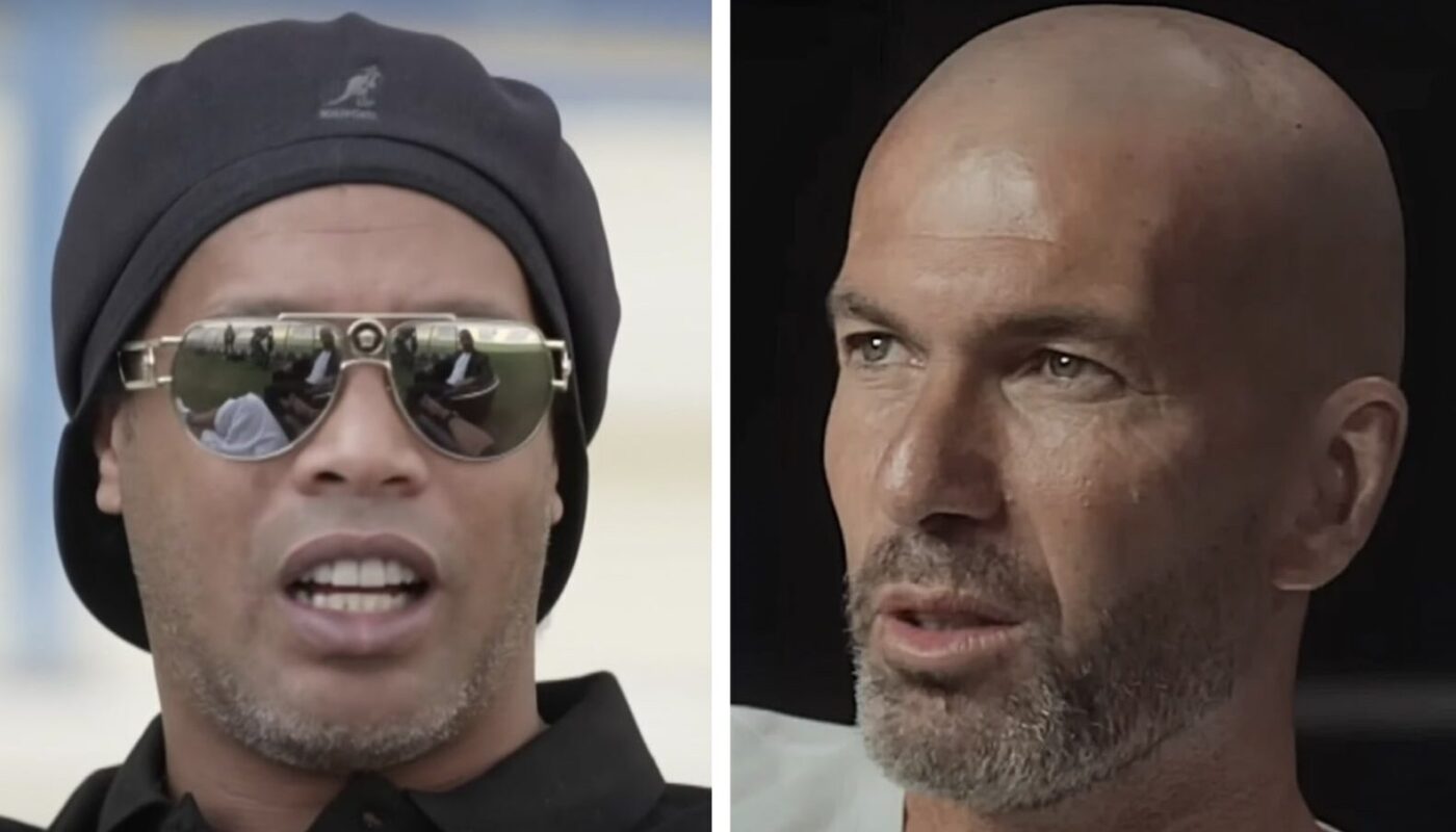 Ronaldinho et Zinédine Zidane