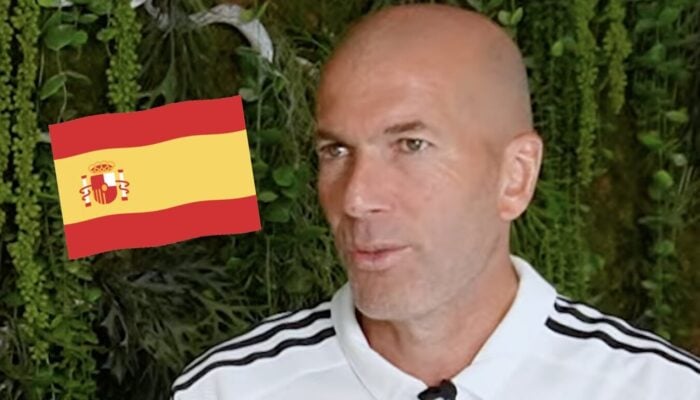 Zinédine Zidane évoque l'Espagne, où il vit