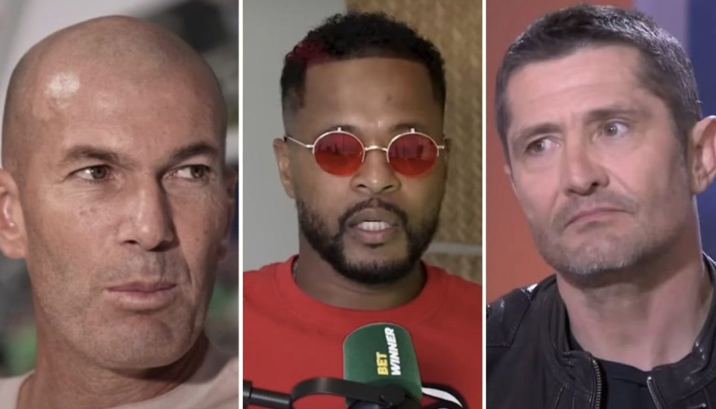 Zinédine Zidane, Patrice Evra et Bixente Lizarazu