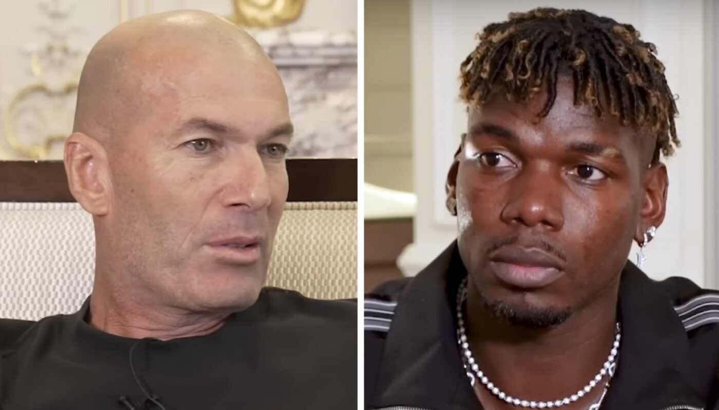 Zinédine Zidane et Paul Pogba