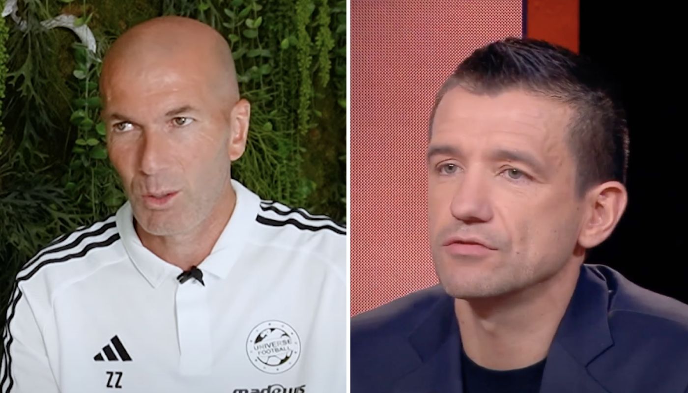 Deux anciens BLeus, Zinédine Zidane et Eric Carrière