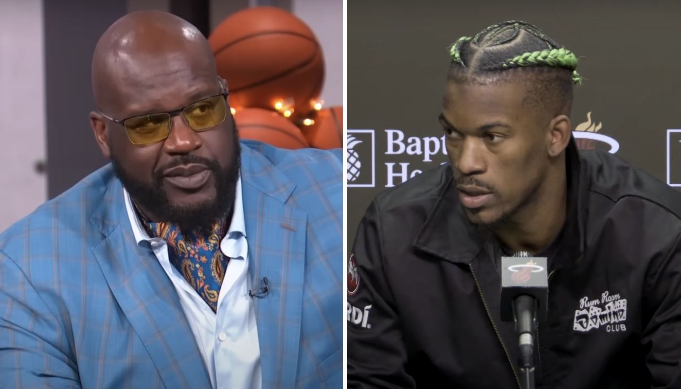 Shaquille O'Neal et Jimmy Butler, deux joueurs passés par le Heat