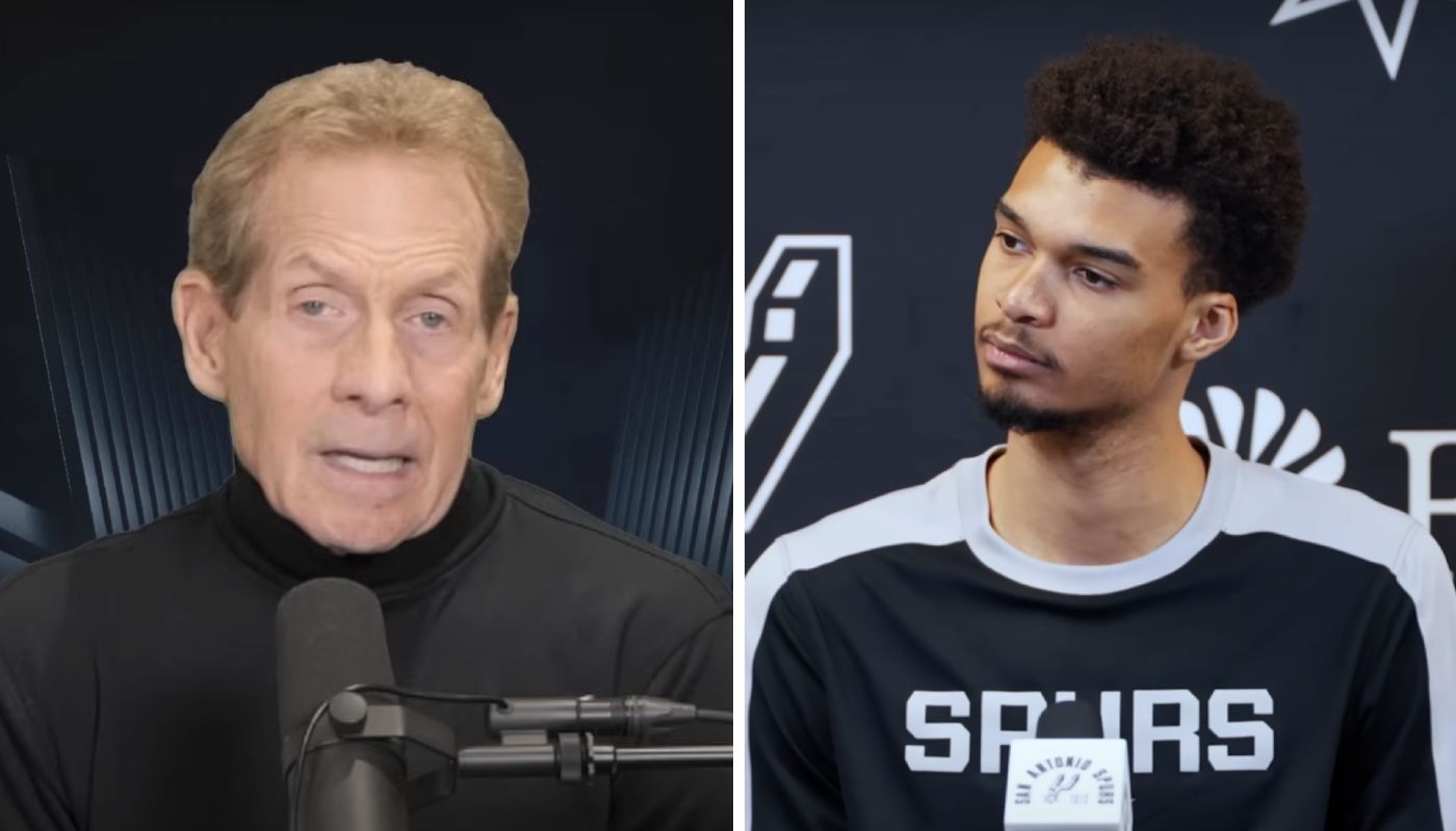 Skip Bayless, légendaire polémiste, et Victor Wembanyama des Spurs