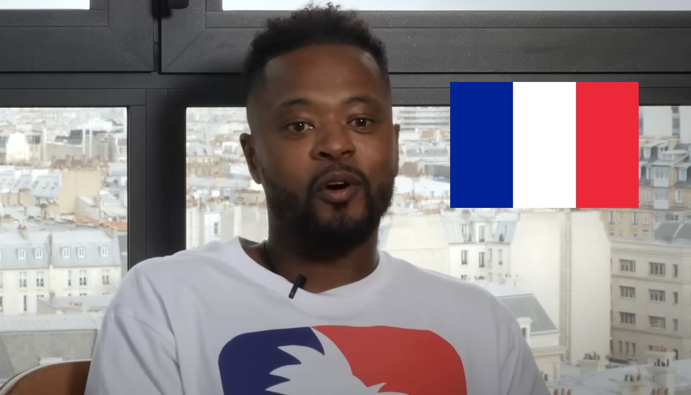 Patrice Evra et le drapeau français