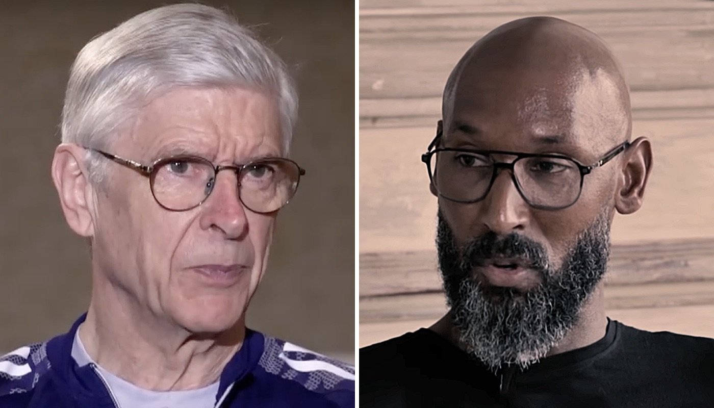 Les légendes du football français, Arsène Wenger (gauche) et Nicolas Anelka (droite)