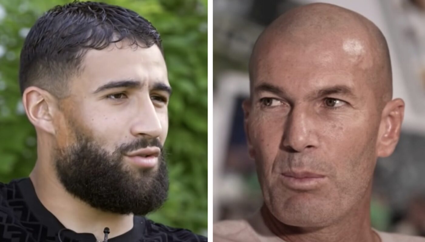 Nabil Fekir et Zinédine Zidane