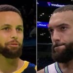 NBA – Après leur duel, les images dingues de Steph Curry et Rudy Gobert : « Il en fait trop »