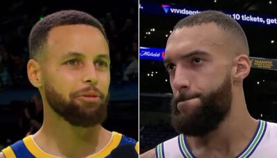 NBA – Après leur duel, les images dingues de Steph Curry et Rudy Gobert : « Il en fait trop »