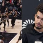 NBA – Prêt à en découdre avec un adversaire, Victor Wembanyama divise la toile ! (vidéo)