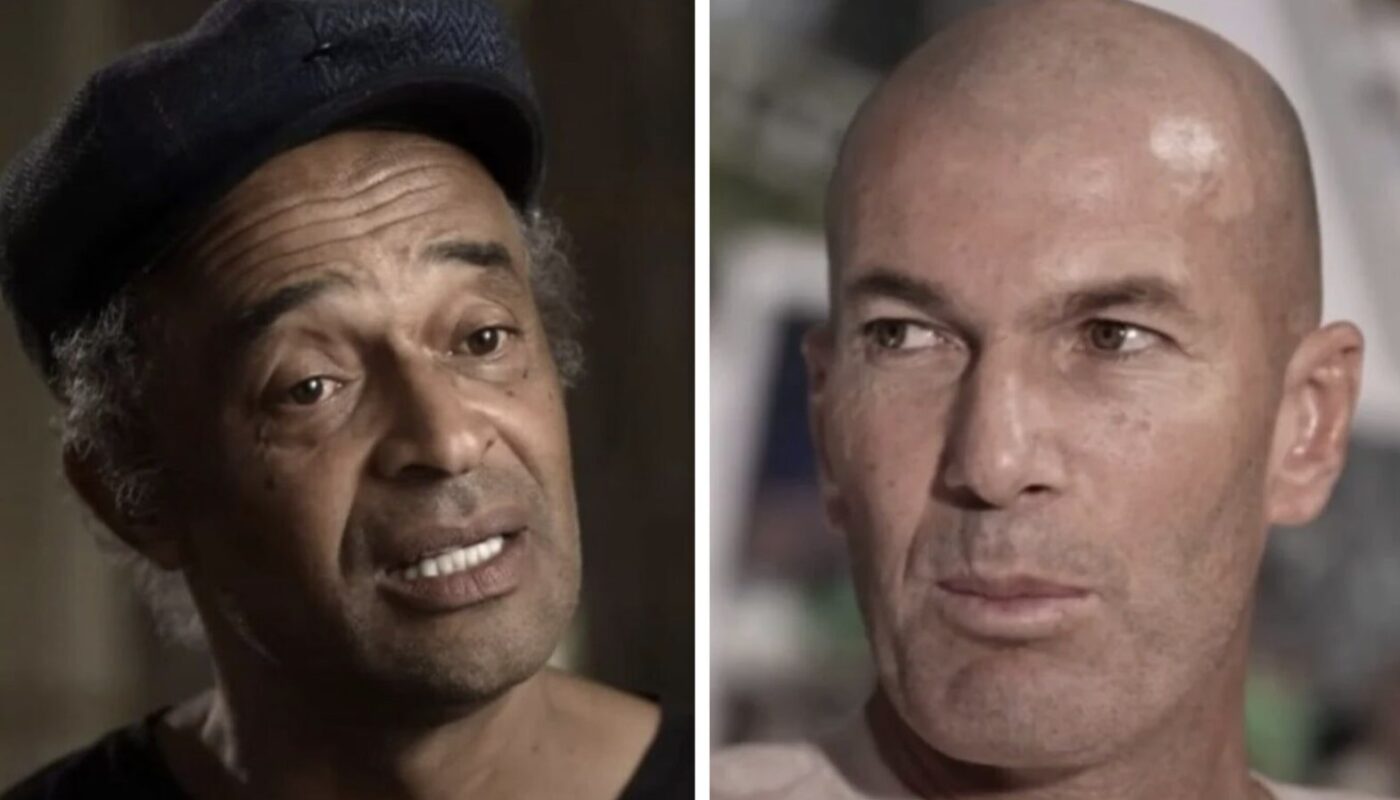 Yannick Noah et Zinédine Zidane