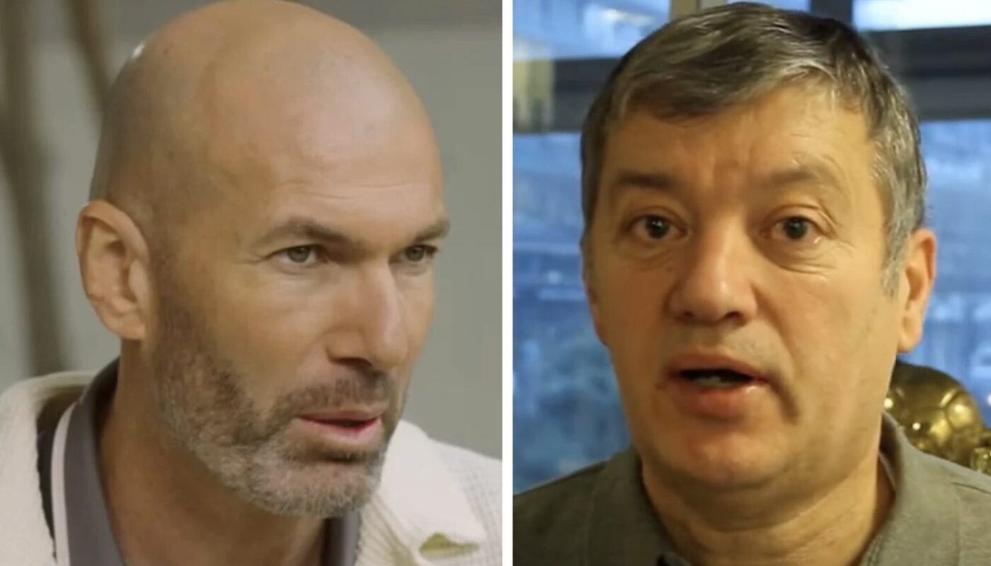 Zinédine Zidane et Jacques Santini