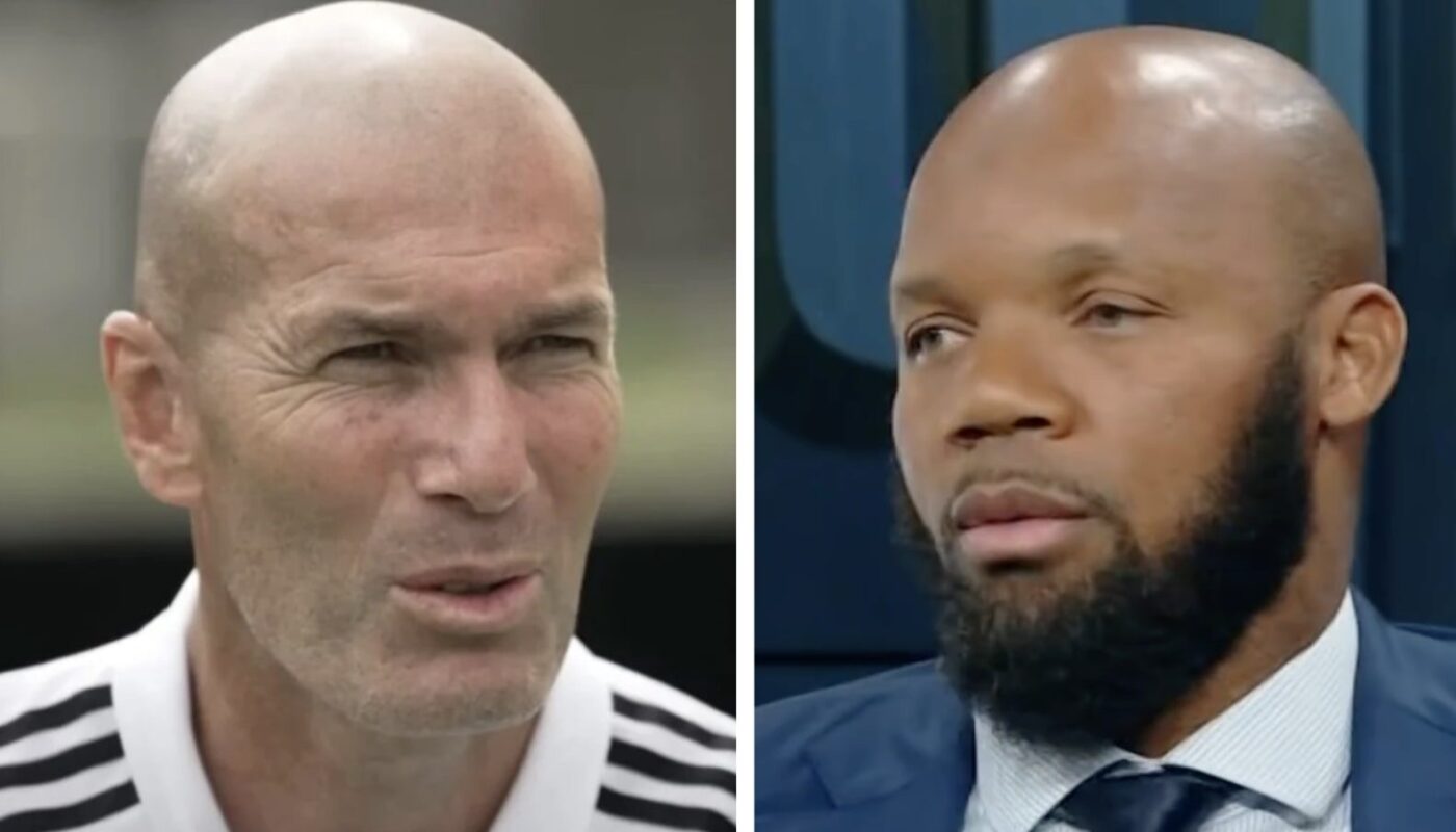 Zinédine Zidane et Jean-Alain Boumsong