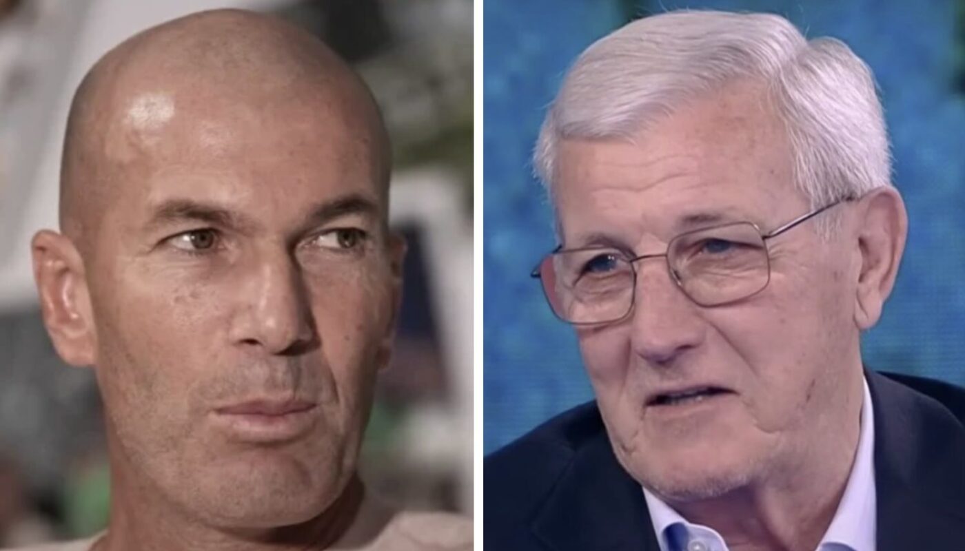 Zinédine Zidane et Marcello Lippi