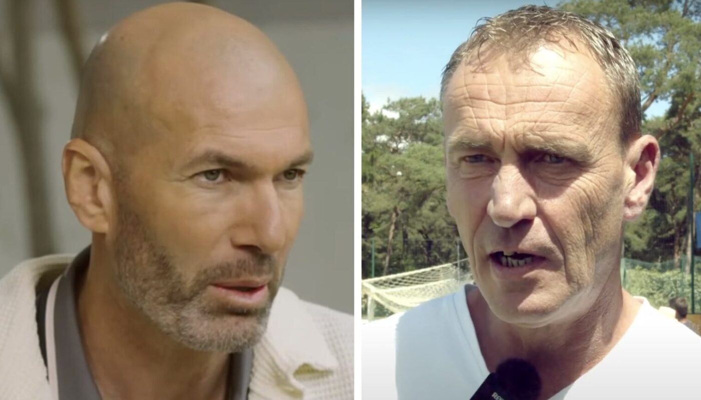 Zinédine Zidane et Stéphane Guivarc'h