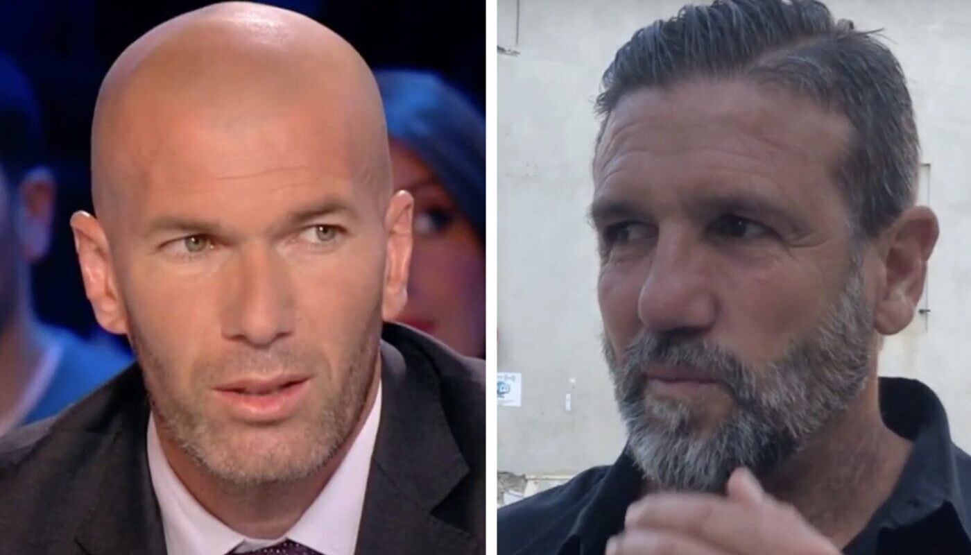 Zinédine Zidane et Vincent Candela