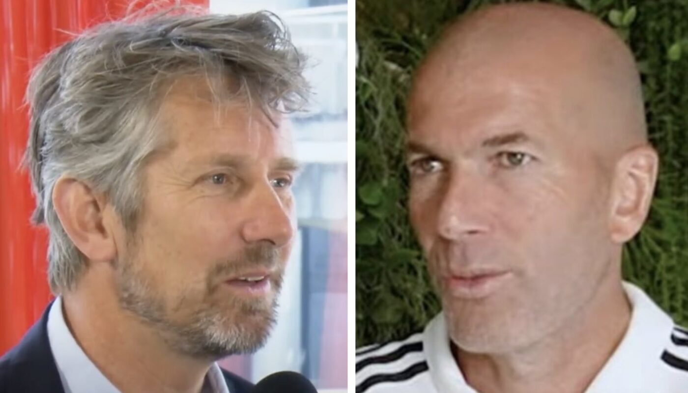 Edwin Van Der Sar et Zinédine Zidane